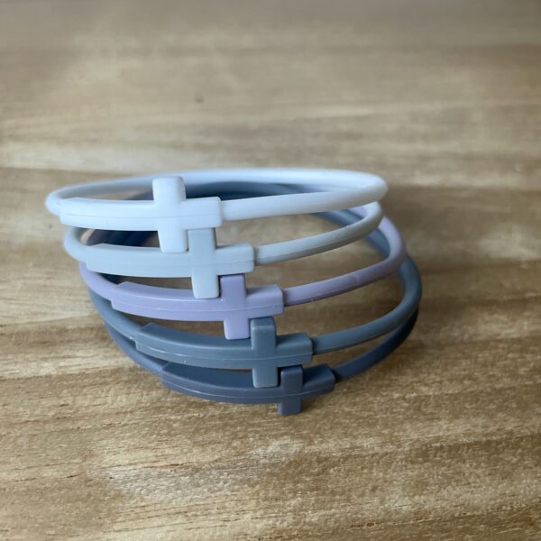 Pulsera cruz silicona - Unidad